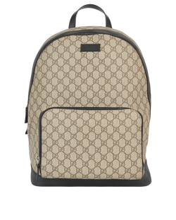 Gucci GG Supreme Backpack, Canvas, Mono/Black, 406370493075, 2*